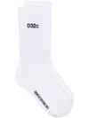 032c Embroidered-motif Socks In White