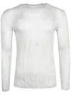 032c Silver Facelift Long Sleeve T-shirt In White