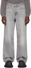 032C GRAY ATTRITION DESTROYED JEANS