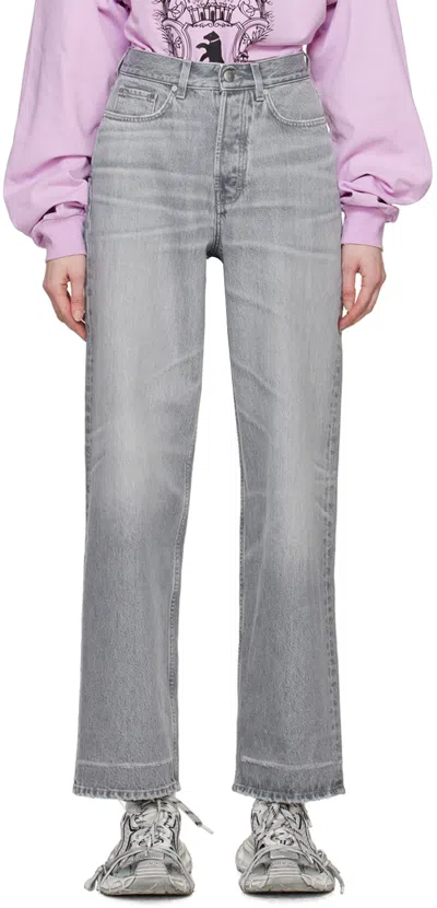 032c Gray Attrition Jeans In Washed Grey