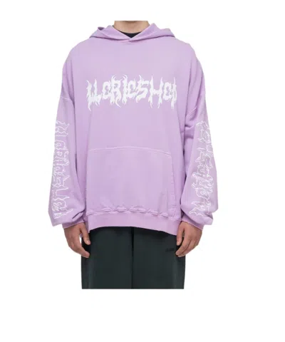 032c Hooded Sweater In Purple