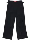 032c Hyperbole Cotton-blend Cargo Trousers In Black