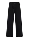 032c Down To Earth Wide-leg Jeans In Black