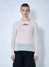 032c Knit Logo Print Top In White