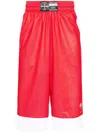 032c Lax Layered Shorts In Red