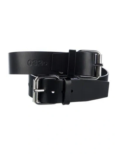 Pre-owned 032c Leather Belt In Black