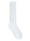 032c Logo-detail Ribbed Socks In White