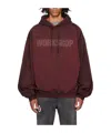 032c Logo Hooded Sweater In Red