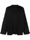 032c Multiple-patches Organic Cotton Sweatshirt In Black