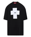 032c Point Zero Oversized T-shirt In Black