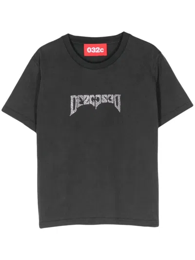 032c Black Luster T-shirt In Faded Black