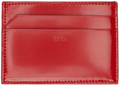032c Red New Classics Card Holder In Signature Red