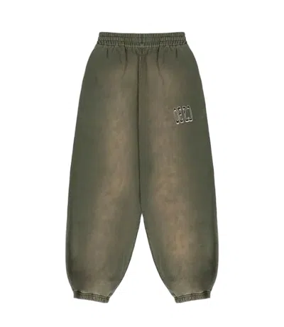 032c Relaxed Tapered Organic Cotton Jogger Pants In Green