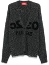 032c Gray Selfie Cardigan In Grey