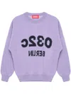 032c Selfie Drop-shoulder Jumper In 紫色