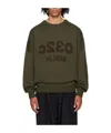 032c Logo-embroidered Long-sleeves Sweater In Green