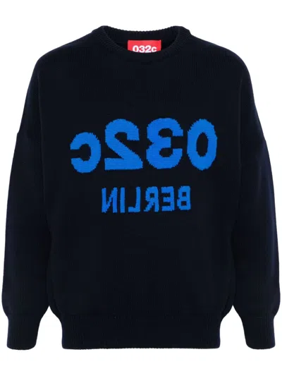 032c Selfie Sweater In Blue