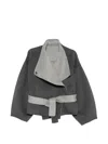 032c Shawl Collar Wool Coat In Grey