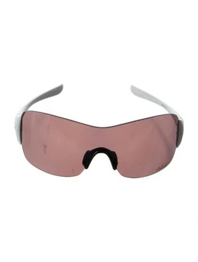Pre-owned 032c Shield Tinted Sunglasses In White