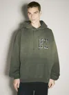 032c Spliced Bubble Hooded Sweatshirt In Olive