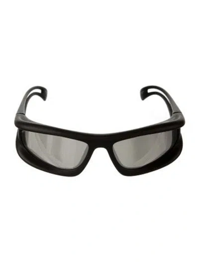 Pre-owned 032c Square Tinted Sunglasses In Brown
