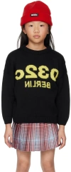 032c Ssense Exclusive Kids Black Sweater In Black