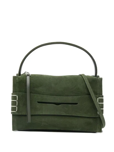 032c Suede Top Handle Shoulder Bag In Olive