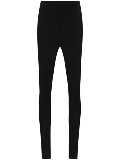 032c Technical Jersey Front Zip Leggings In Black