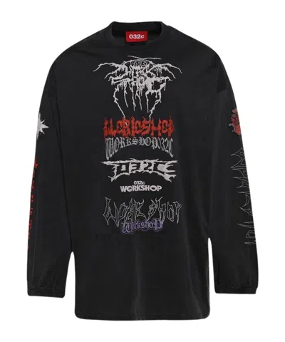 032c Telepresence Oversized Tee Faded Black