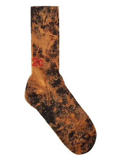 032c Tie-dye Logo Socks In Multi