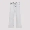 032c Down To Earth Wide-leg Faded Jeans In Light Grey