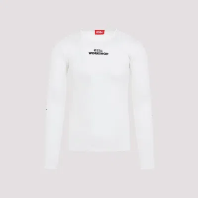 032C WHITE LOGO LONG SLEEVES T-SHIRT