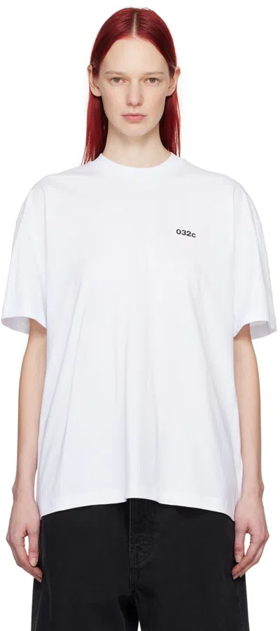 032c White 'nothing New' T-shirt
