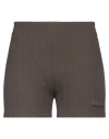 032c Woman Shorts & Bermuda Shorts Dark Brown Size 6 Polyamide, Elastane In Brown
