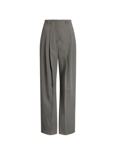 032c Wool Blend Tailored Trousers In Grey