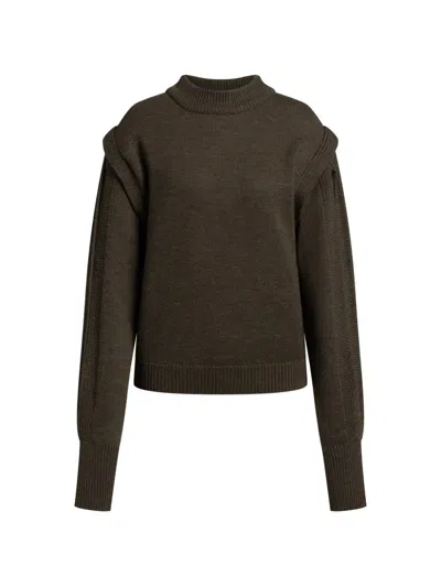032c Wool Crewneck Sweater In Green