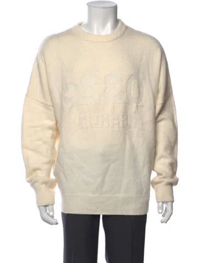 Pre-owned 032c Wool Graphic Print Pullover W/ Tags In Neutrals