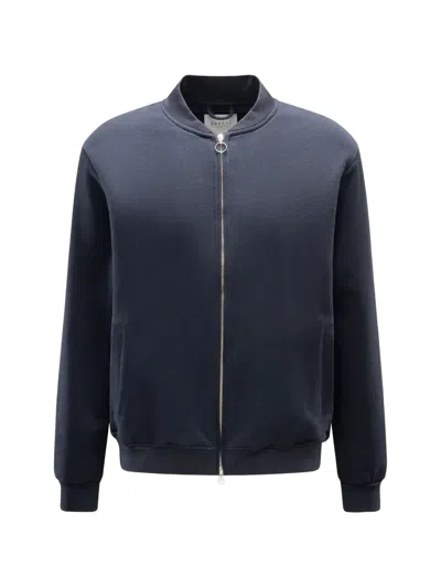 04651 / A Trip In A Bag Cl Bomber Zip-up Sweatshirt In Blue