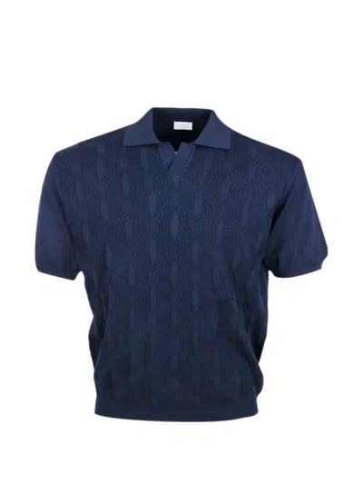 04651 / A Trip In A Bag Jacquard Johnny Polo Shirt In Multi