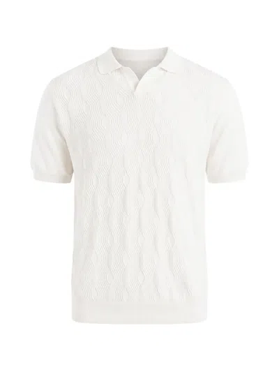 04651 / A Trip In A Bag Wave-pattern T-shirt In White