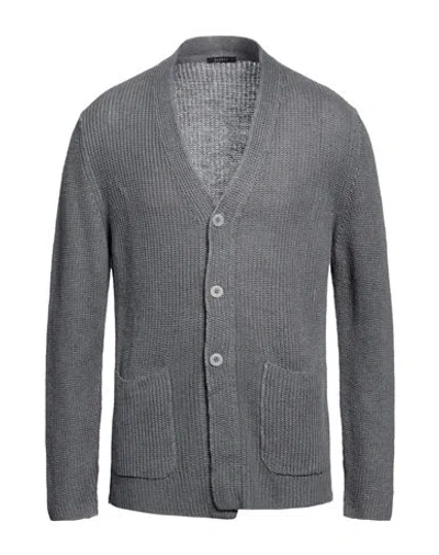 04651/a Trip In A Bag Man Cardigan Lead Size Xl Linen, Cotton In Grey