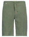 04651/a Trip In A Bag Man Shorts & Bermuda Shorts Military Green Size M Linen In Green