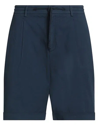 04651/a Trip In A Bag Man Shorts & Bermuda Shorts Navy Blue Size Xl Cotton, Elastane