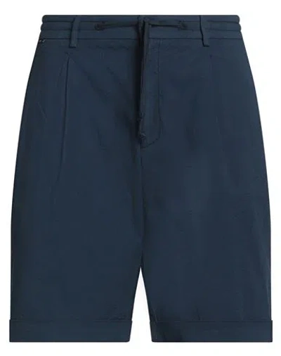 04651/a Trip In A Bag Man Shorts & Bermuda Shorts Navy Size Xl Cotton, Elastane In Navy Blue