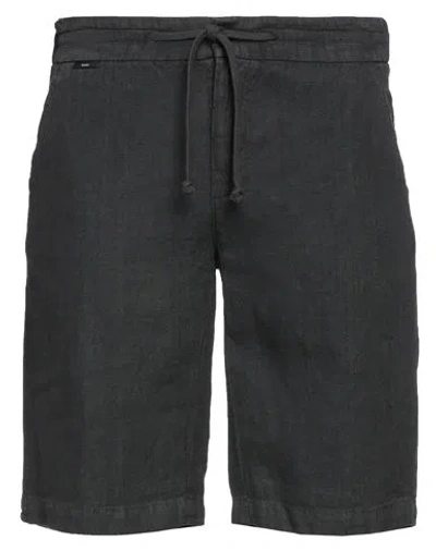 04651/a Trip In A Bag Man Shorts & Bermuda Shorts Steel Grey Size Xl Linen In Black