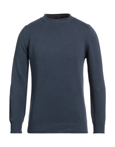 04651/a Trip In A Bag Man Sweater Navy Size Xxl Cotton, Wool In Navy Blue