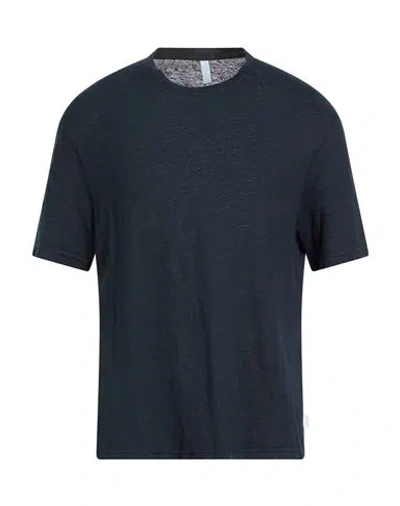 04651/a Trip In A Bag Man T-shirt Navy Size Xl Linen, Elastane In Blue