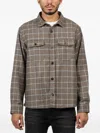 04651/trip In A Bag Check Flap Overshirt In Brown