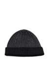 04651/trip In A Bag Ribbed Beanie Hat In Gray