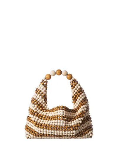 0711 Jodie Beaded Tote Bag In Multi